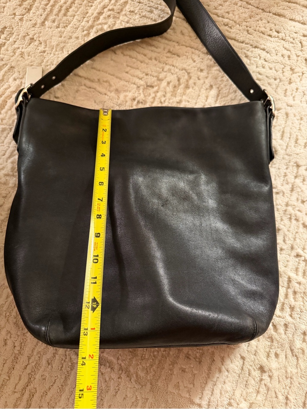Vintage coach black leather hobo bag - Picture 10 of 11